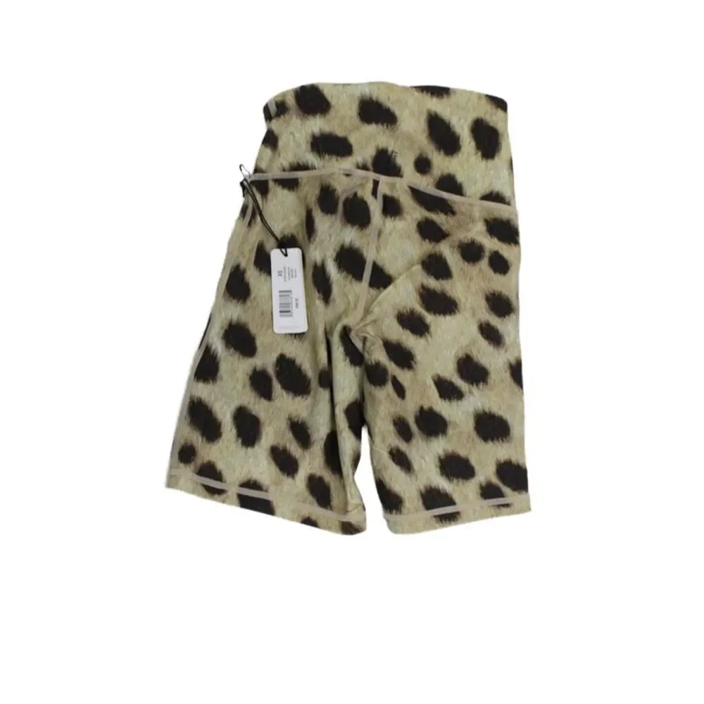 We Wore What Women's High Waist Fitted Animal Print Biker Shorts Size XS